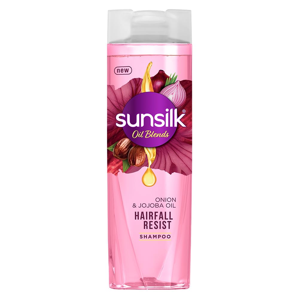 Sunsilk Hairfall Shampoo with Onion & Jojoba Oil|| that works best to nourish your long hair|| and makes it grow stronger from the first wash|| 195