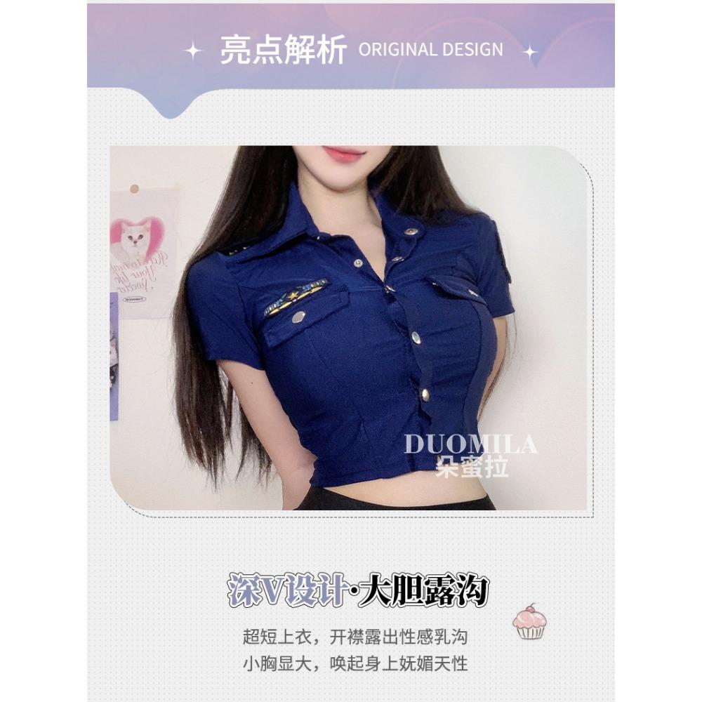 Domila Sexy Lingerie Sexy Policewoman Hot Hollow Seduction Uniform Passion Cosplay Nightclub Suit