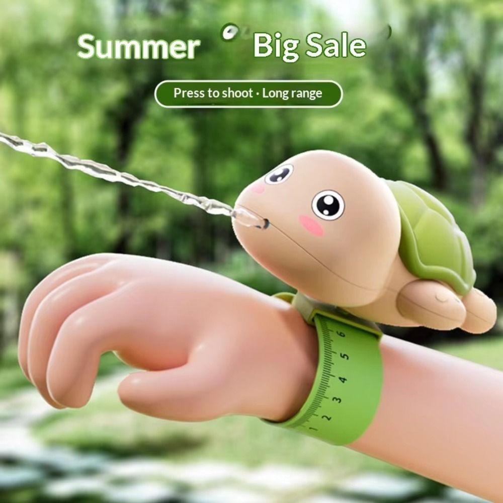 Squirt Function Wrist Water Toy Cute Design Dolphin Press Type Toy Turtle Squirt Toy  Bath Time
