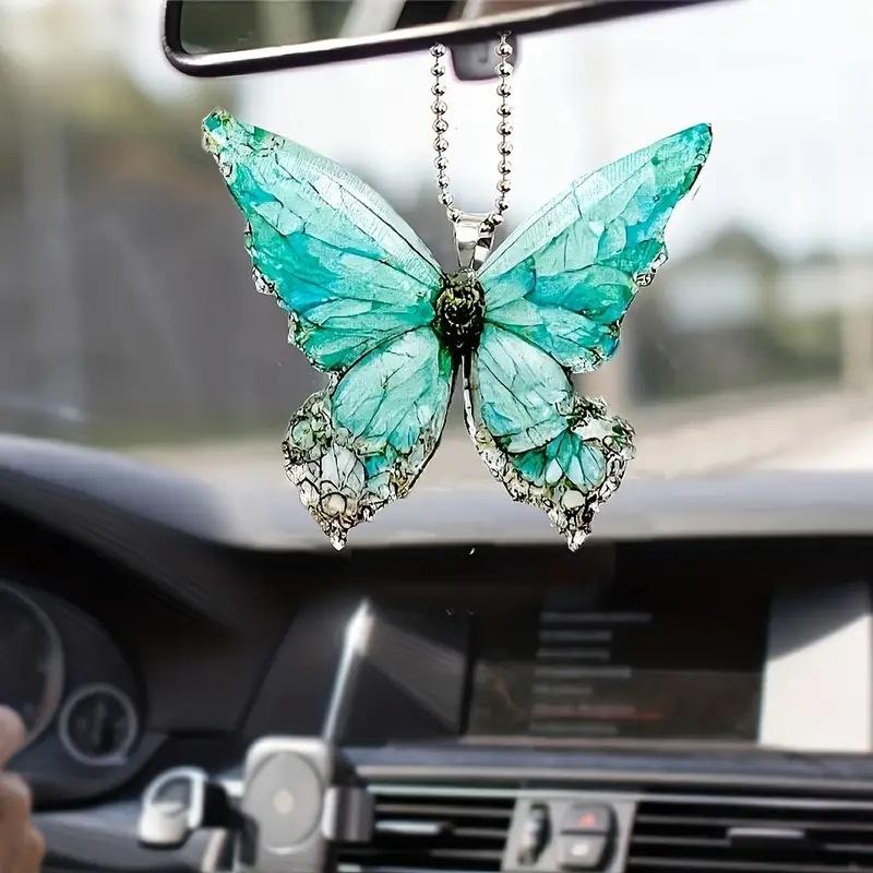 Cute Beautiful Girl Love Symbol Acrylic Flat Butterfly Exquisite Christmas Pendant Car Pendant