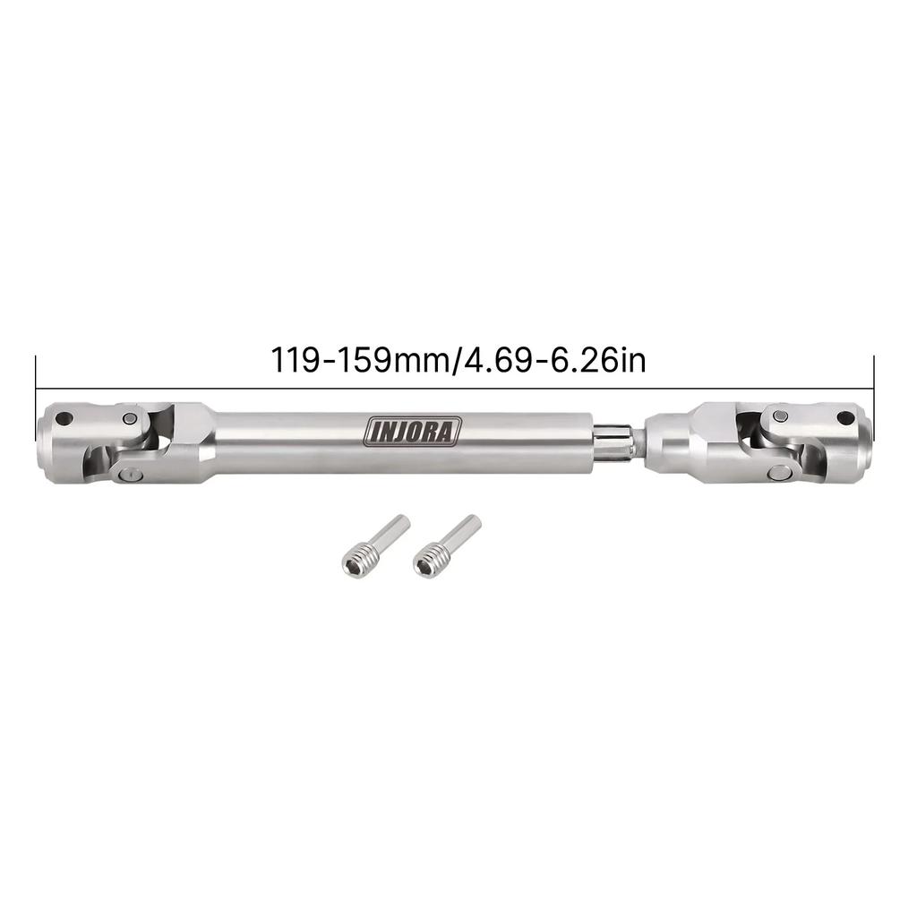 Injora Steel Heavy-Duty Drive Shaft For 110 Rc Car Crawler Axial Scx10 90046 Axi03007 Trx4 Redcat Gen8