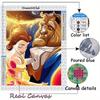 Diamond Mosaic Beauty and The Beast Painting Picture Rhinestones AB Drill Princess Embroidery Cross Stitch Wall Decor