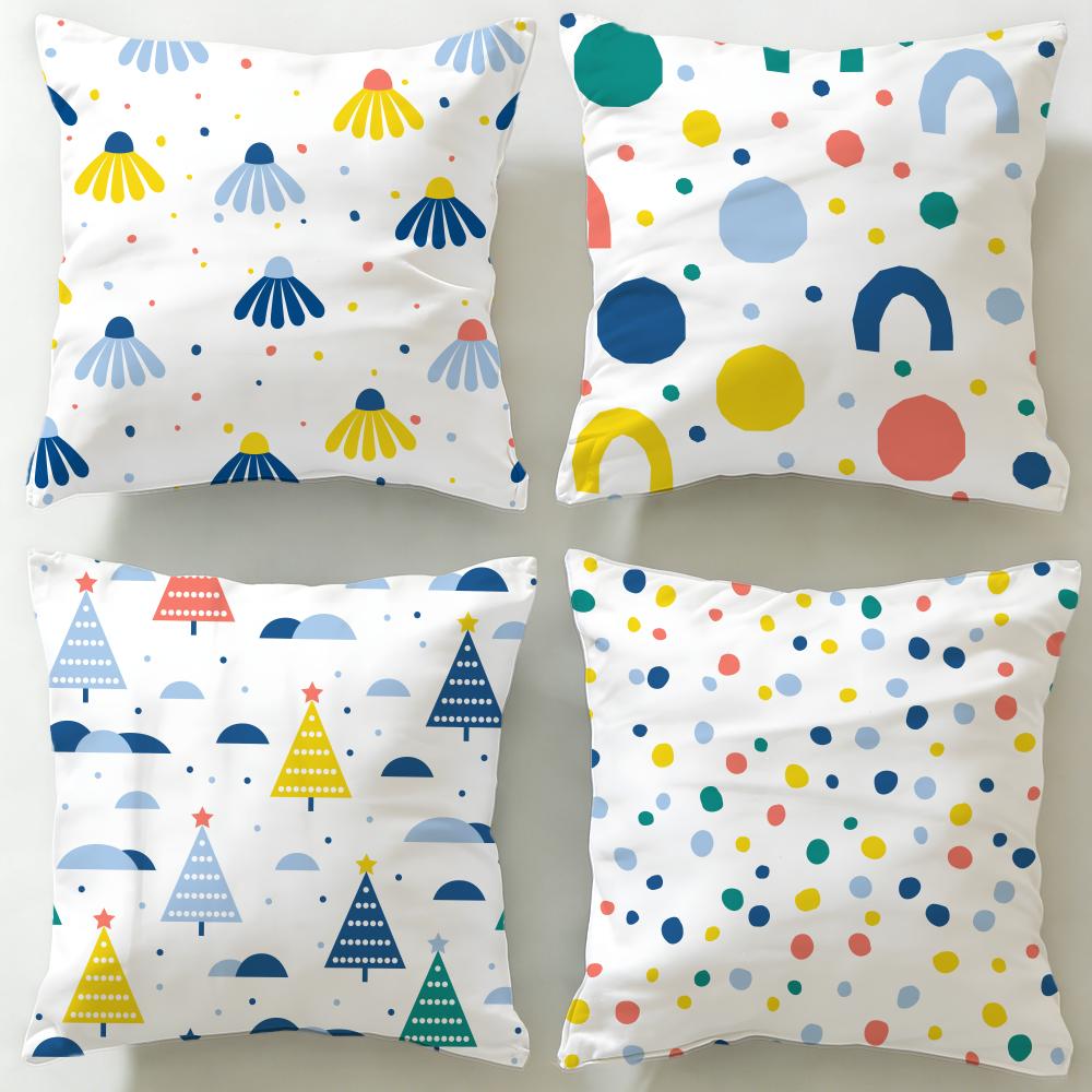 classic art theme Nordic simple dots Cushion Cover Soft & Easy-Wash Pillow Case – Versatile for Couch, Bed, Travel and Office