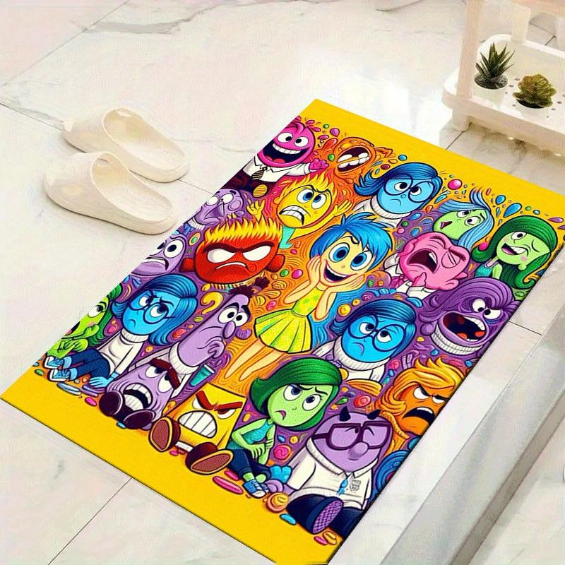 

1pc Inside Out Pattern Area Rug Soft Flannel Floor Mat for Living Room,Office,Bedroom and Carpet 60cm by 90cm