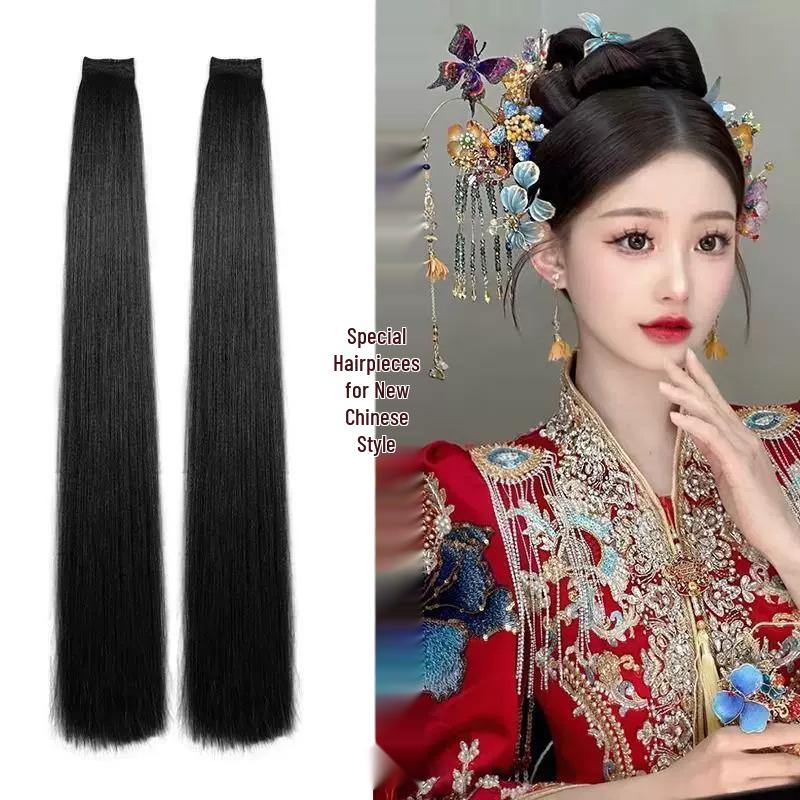 Professional Xiuhua Ancient Bride Updo Wig Pieces and Hairstyle Tool