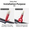 2-6 Sets Bicycle Tire Valve Nut with Valve Cap Set for Bike Wheel Tube Protection Screw Dust Cover and Stem Accessories