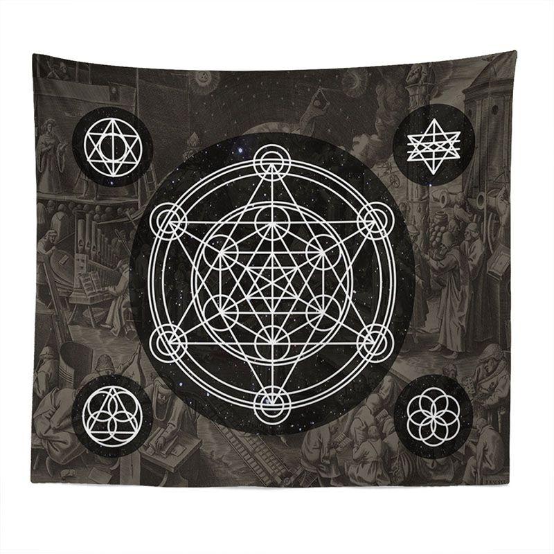 

Amkun Wall Tarot Tapestry The Moon Star And Sun Medieval Divination Europe 4,150x100cm