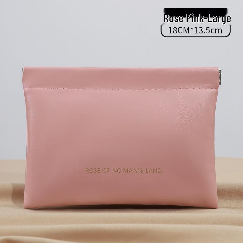 Clamshell Mini PU Earphone Case & Coin Purse - Candy Color Lipstick Storage Pouch