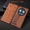 Husă Flip din Piele Naturală cu Gheară de Crocodil Pentru Xiaomi Mi 12 12T 13 13T 14 14C 14T 15 15S 15T 17 Pro Max Lite Ultra