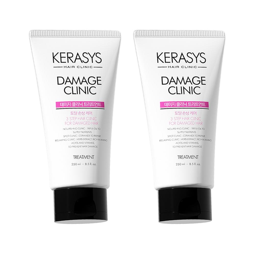 [DAISO] Kerasys Hair Clinic Damage Clinic Shampoo & Conditioner 180ml / Damage & Moisture Clinic Treatment 250ml