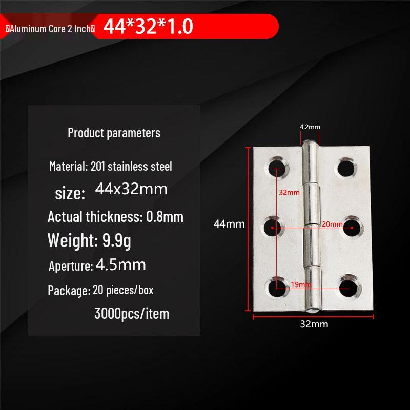 304 Stainless Steel Mini Hinges: 1-4 Inch Options for Cabinets & Wooden Boxes
