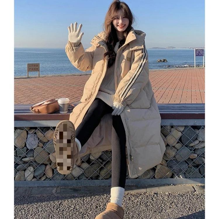 Thickened Cotton Long Overcoat for Women, Elegant and Warm Coat for  Winter