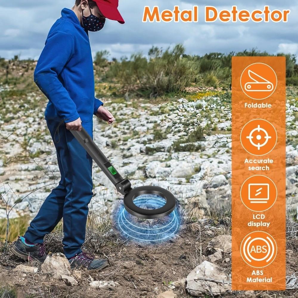 Handheld Foldable  Metal Detector High Sensitivity Metal Finder Search Treasure Getector  Subway