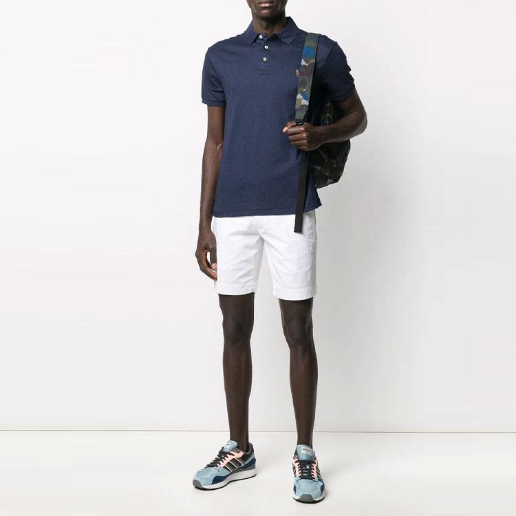 Polo Ralph Lauren Embroidered Logo Short Sleeve Polo Shirt Men Tops Navy-Blue 710652578-075