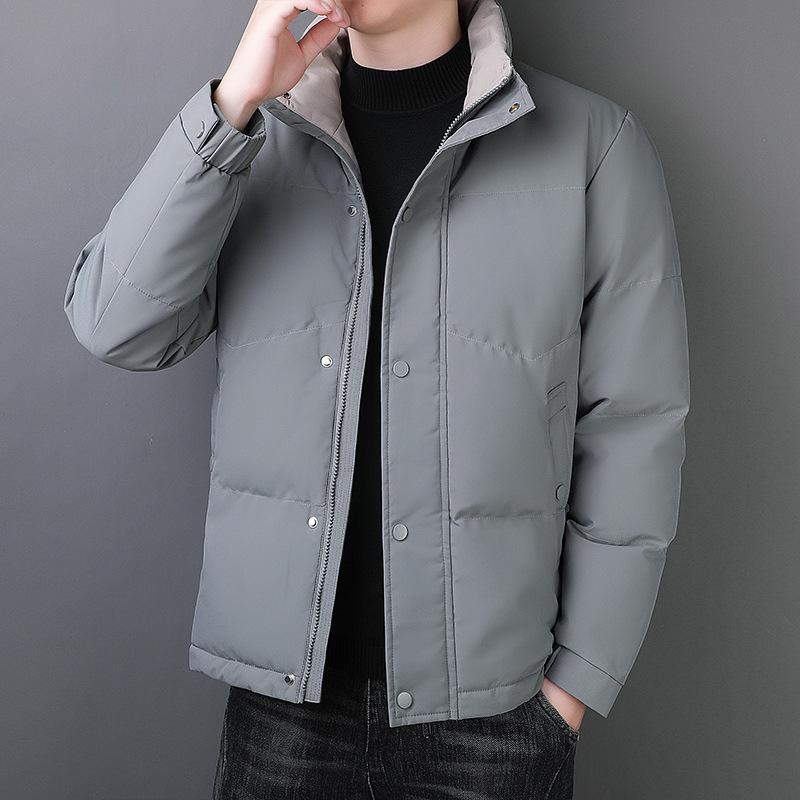 Men's Thickened Stand Collar Cotton Jacket - Casual, Warm, Trendy, Versatile Winter Coat