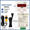 JDM11-6H 6 Digit Digital Counter LED Display Electronic Totalizer Industrial Panel Mount Counter Power Failure Memory 12-380V 1