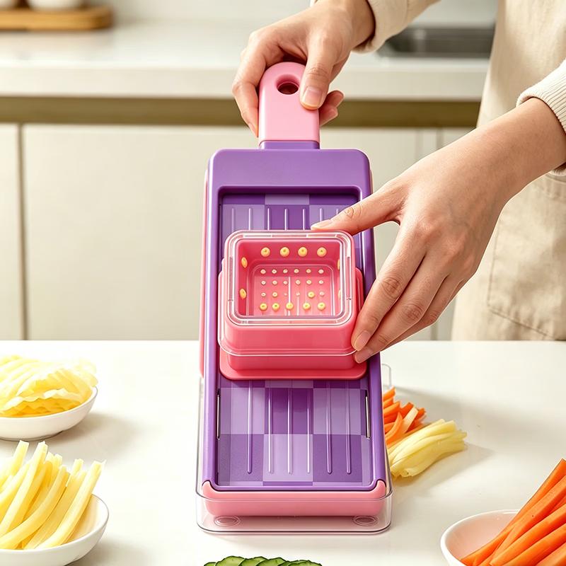 Multi-functional Hand-Safe Vegetable Slicer