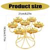 Butter Lamp Holder Coppers Candlestick Candle Holder Seven Lamp Holder Lotuses Buddhas Lamp Base