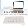 Wireless Numeric Keypad, 2.4GHz Portable Numeric Keypad with USB Receiver, Ergonomic Lightweight External Numeric Keypad, Mini PC Computer Accessory