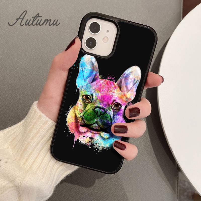 Cute French Bulldog Boston Terrier Phone Case for iPhone 17 Air 15 16 11 12 13 14 Pro Max Plus Cover coque Fundas