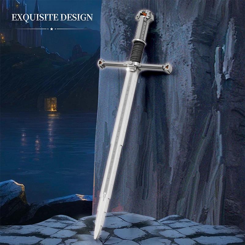 Medieval Sword MOC Building Blocks Creative Technical Assembly Kit Role Play Educational Toy Gift for Children Birthday