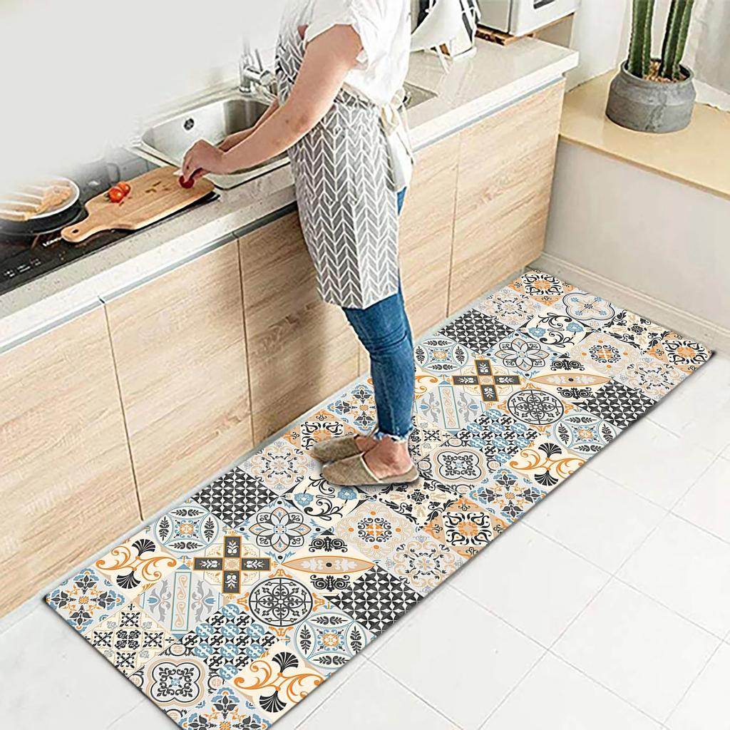 Home Carpet Entryway Anti-Slip Bathroom Kitchen Floor Mat Carpet Entrance Door Mat Corridor Floor Decoration Home Kitchen Carpet
