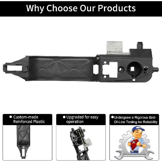 Gledewen Exterior Door Handle Reinforcement Plate, Compatible With 2002-2007 Ford Focus, Front Left Driver Side | Replace# 81970, 6S4Z5426685C,