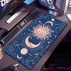 Großes Kawaii Gaming-Mauspad Weltraum Mond Stern Galaxie XXL Grau Schreibtischunterlage Tischteppich Rutschfest HD Laptop Schreibtischzubehör