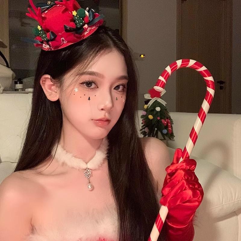 

Рождественская Милая Атмосфера Шляпа Колокольчик из Рога Лося Шпилька Для Волос Женский Головной Убор Осень И Зима Милый День Рождения Фото Аксессуары Для Волос