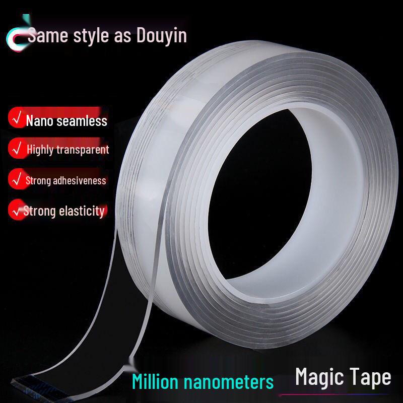 

Nano Adhesive Tape: Trace-Free, Waterproof Double-Sided Tape with Strong Adhesion Douyin Style Box, Not Sold Separately