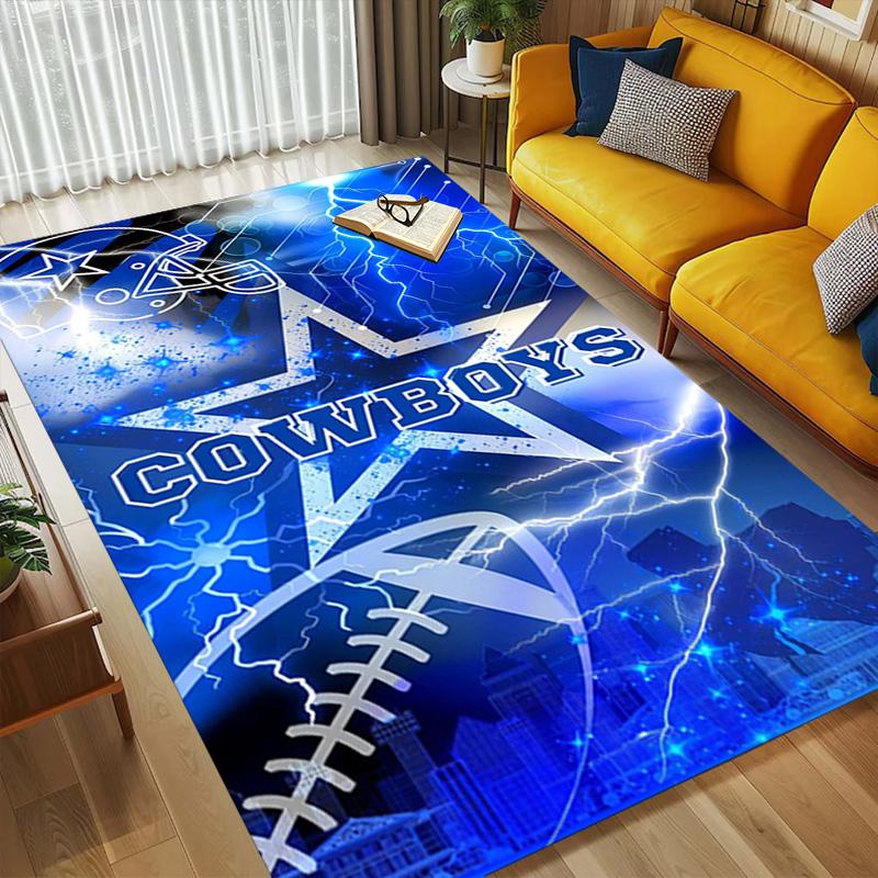 Cowboys Team Living Room Nonslip Area Rug Soft Carpet For Bedroom Game Playroom Sofa Office Home Decor Doormat Christmas Gift C10222