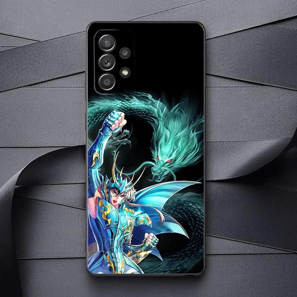 S-Saint S-Seiya Knights Of The Zodiac Phone Case For Samsung Galaxy A13,A21s,A22,A31,A32,A52,A53,71,80,91 Soft Black Phone Cover
