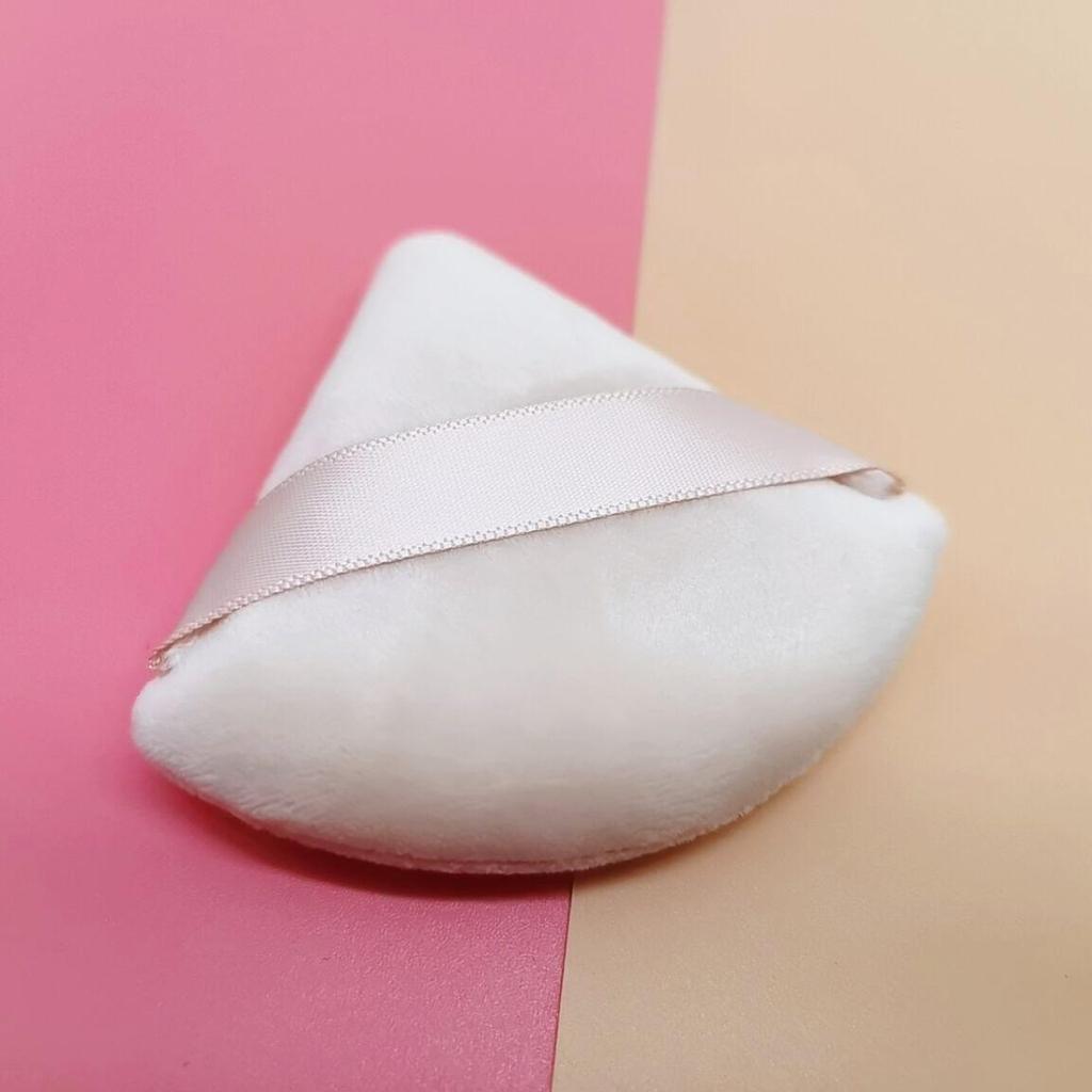 Velvet Black Fan-Shaped Triangle Makeup Sponge for Powder and Air Cushion