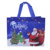 5pcs Print Handbag Christmas Gift Bag Foldable Shopping Bag Beach Bag Folding Storage Bag Cartoon Non Woven Bag Large Capacity