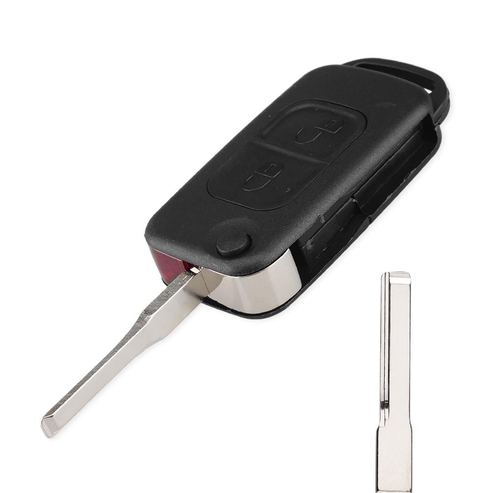 For Benz Key Shell Flip Folding For Mercedes Benz W168 W124 W202 W210 W211 W203 Remote Car Key Case Fob Replacement Cover