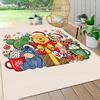 Christmas Winnie Pooh Party Carpet Rug Soft Washable Anti Slip Home Living Room Sofa Mats Personalized Christmas Rug