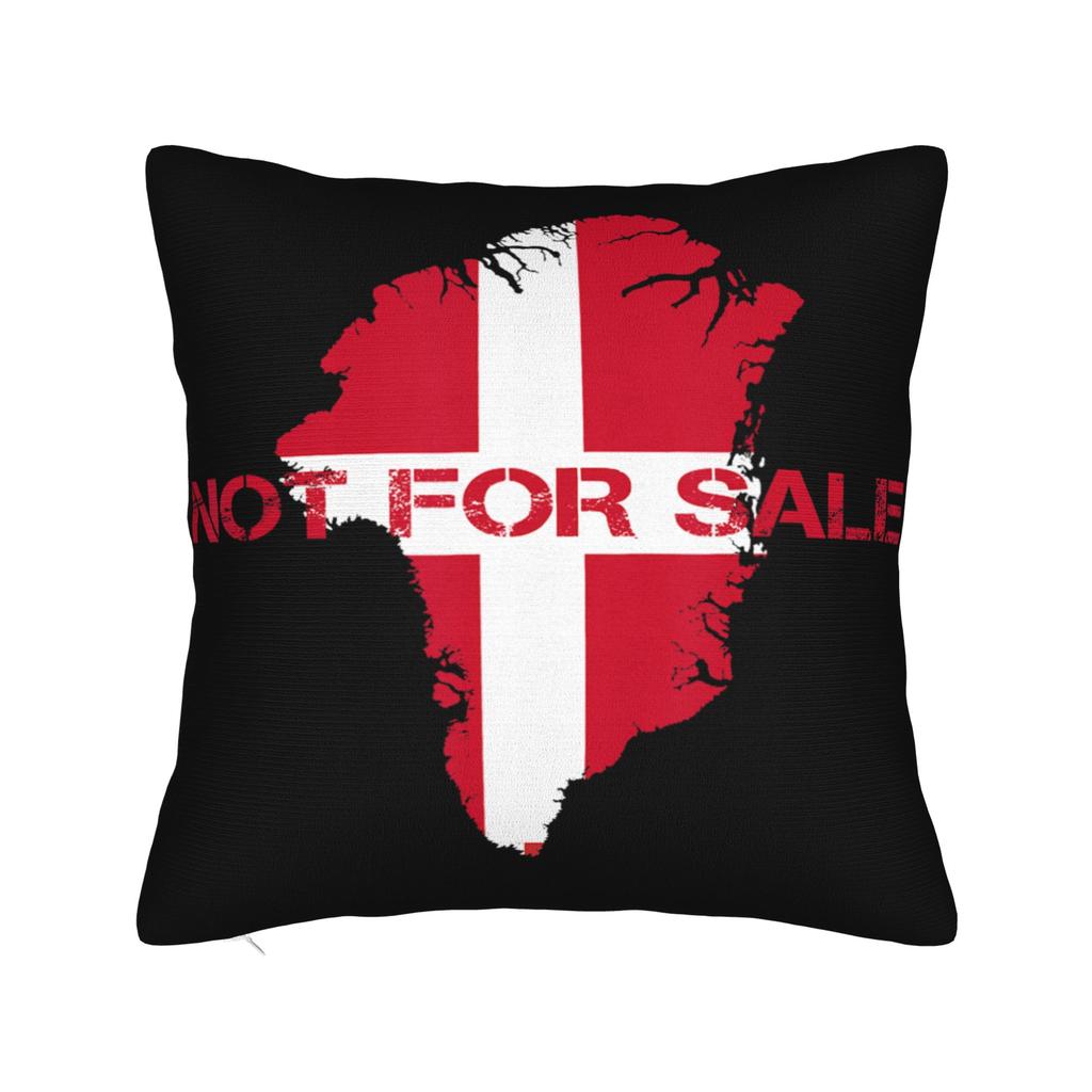 Greenland is Not for Sale Greenland Funny Greenland Pillowcases Pillow Case For Office Car Home Decor Comfy Pillow Cover