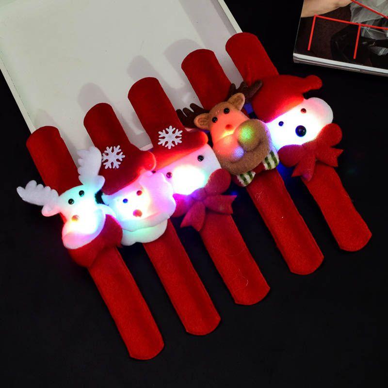 Led Christmas Slap Bracelets Bright And Attractive Party Favors