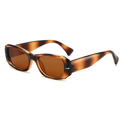 New Luxury Retro Leopard Print Women Sunglasses Jelly Color Gradient UV400 Trendy Men Sun Glasses Rice Nail Design