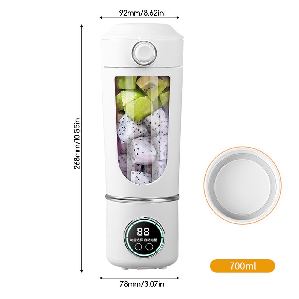 Wireless Usb Rechargeable Mini Juicer Cup 12 Blades Head Multi Speed Adjustables For Busy Morning Solution