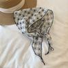 Headscarf summer women's pastoral spring and summer fashion small scarf silk scarf tied headband triangle scarf scarf women's silk scarf