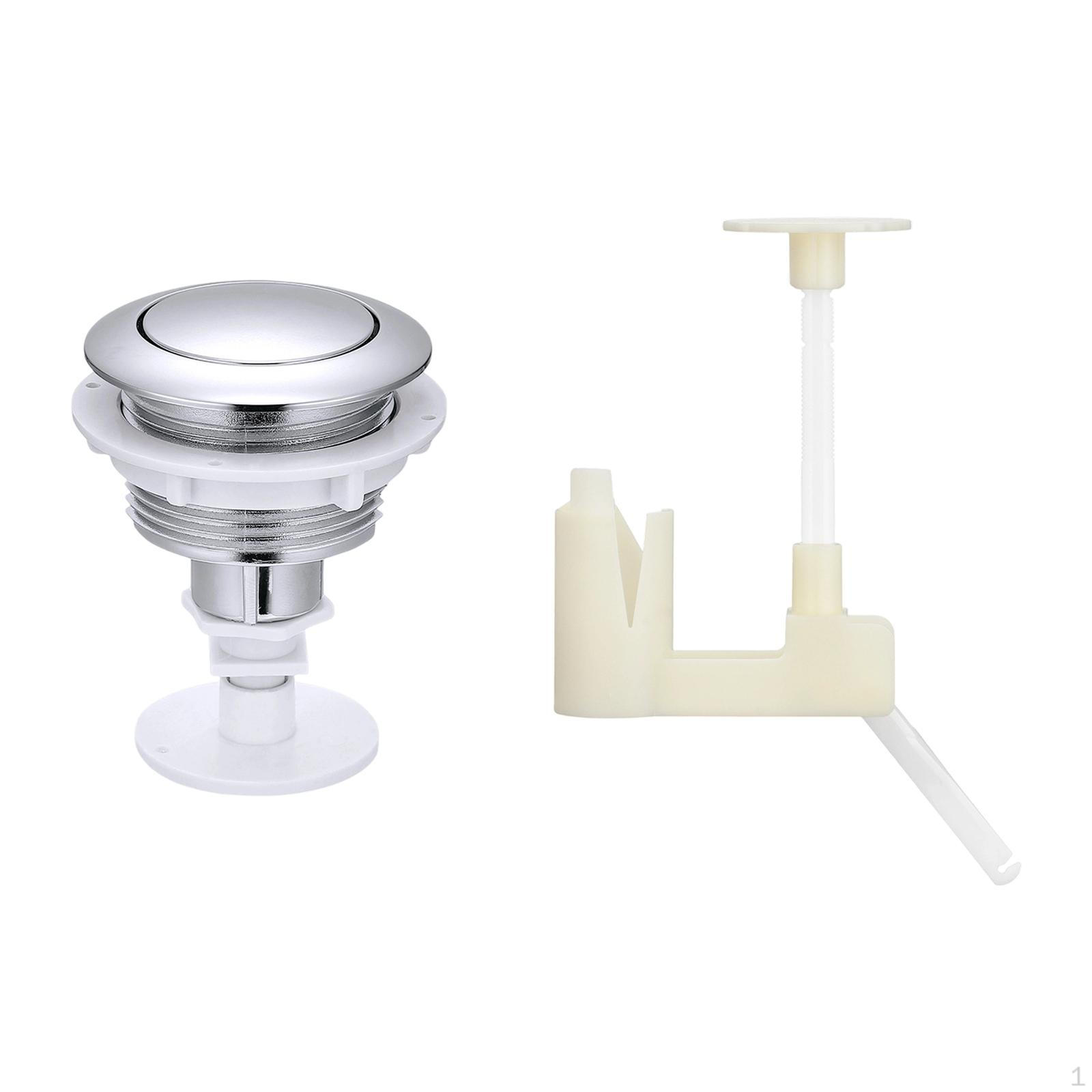 

Easy-to-install Replacement Parts for Toilet Flush Buttons, Tanks, Accessories Hotels серебряный