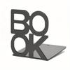 2pcs Bookend Book Stand Support Sample Bookend Iron Desktop Art Non Slip Rack Shelf Holder School Stationery Office Accessories