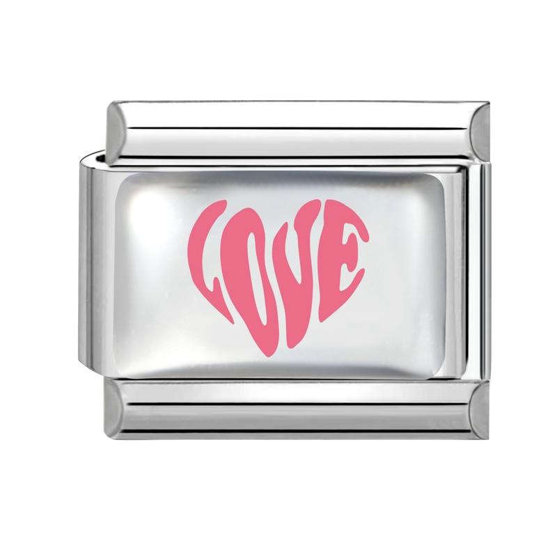 Sweet DIY Making Pink Y2K Italian Charm Bracelet Flowers Lips Bow Heart Eyes Music Bead Fit 9mm Stainless Steel Fashion Jewelry