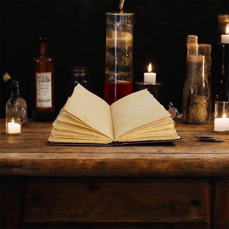 Moon Phase Leather Journal with Lock – Handmade Vintage Diary