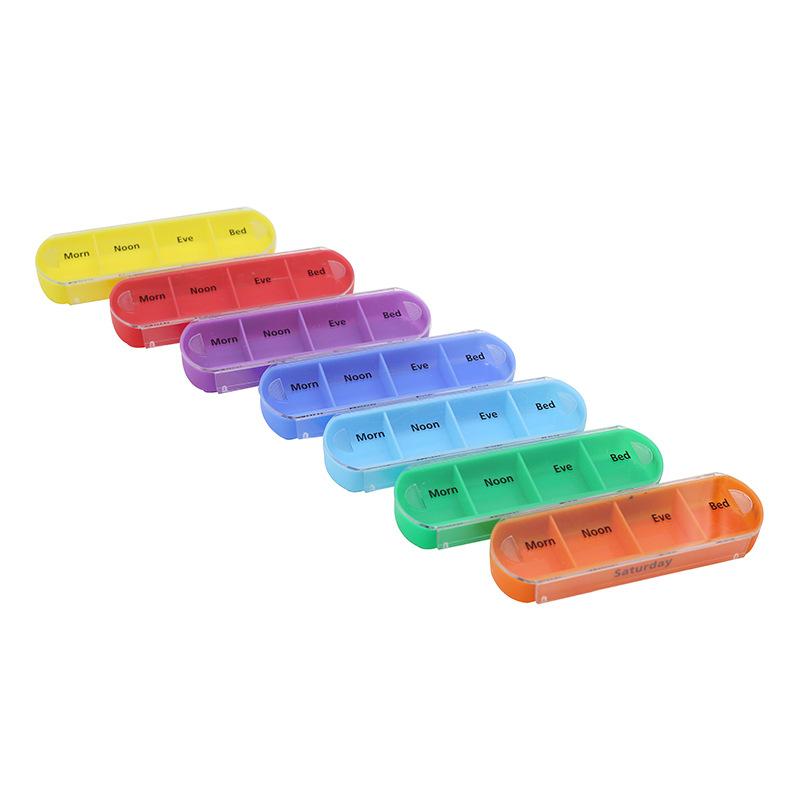 1Pcs 7-layer Multi-compartment Pill Storage Box Weekly Medicine Box Suitable For Home Storage Travel
