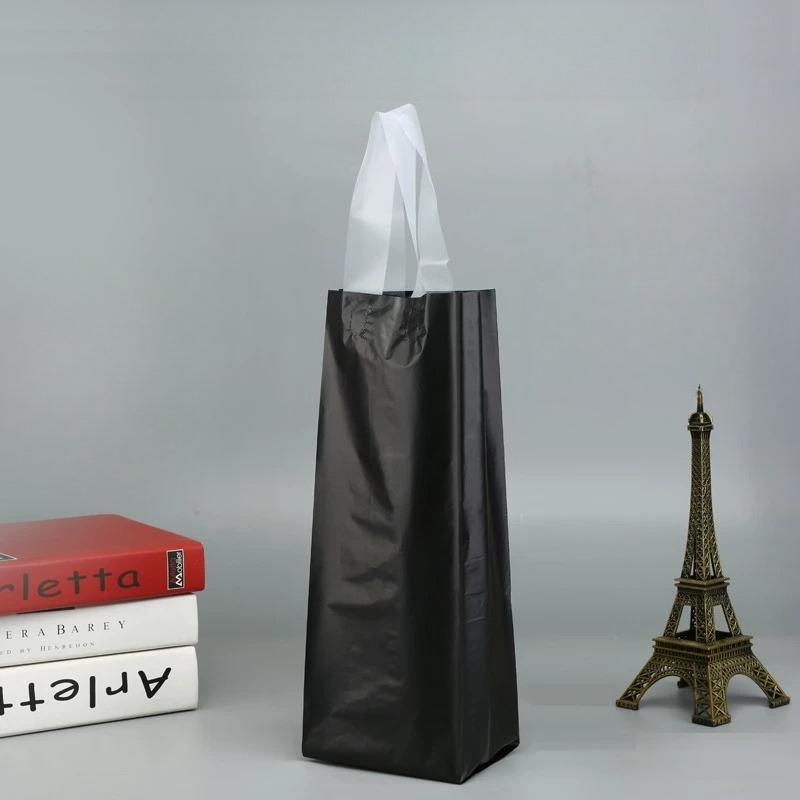 Plastic Handbag Single Double Wine Bottle Storage Sack Halloween Thanksgiving Wedding Gift Packaging Pouch Champagne Beverage Universal White Vest Bag