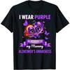 InconicTee Alzheimer's Awareness Gift I Wear Purple In Memory of My Mummy T-Shirt, Tank Top, V-Neck, Hoodie, Long Sleeve, for Men Women Kids