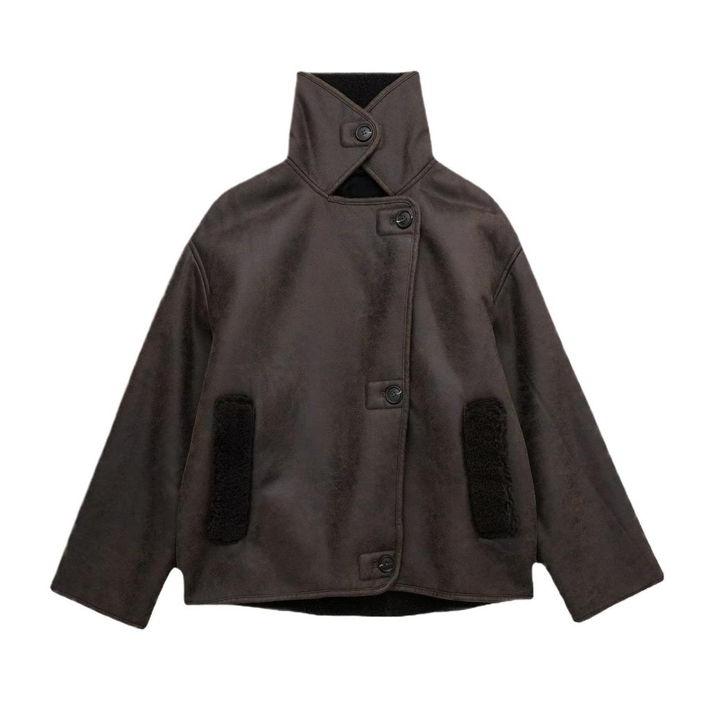 2026 Women's Shearling Suede Winter Coat - Thick, Warm, European & American Style, Loose & Short.