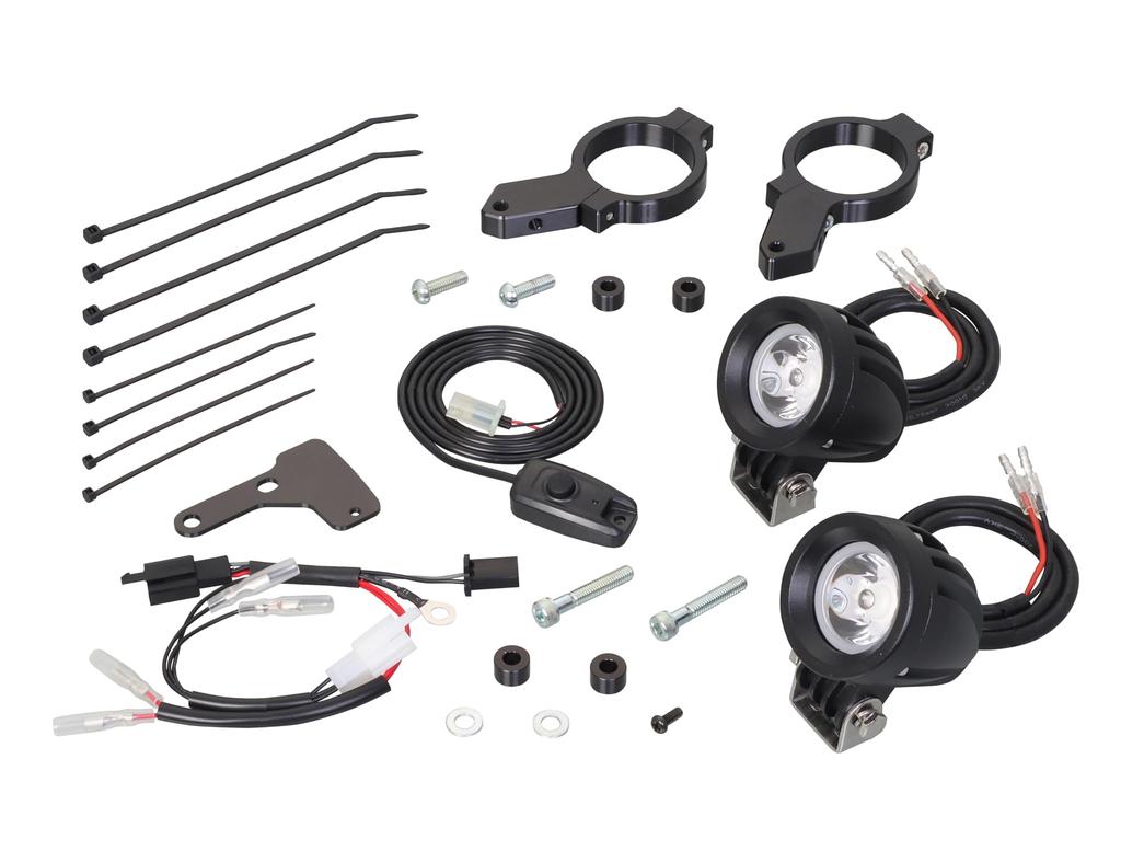 KITACO LED Shuttle Beam Kit for Honda Grom 2 Lower Front Fork Stem (Clear) (FNO, JC92-1000001-1199999), Lights, Mount, 800-1452080